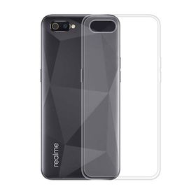 Teleplus Realme C2 Lüks Silikon Şeffaf Kılıf + Nano Ekran Koruyucu