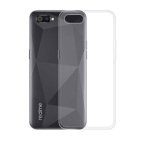 Teleplus Realme C2 Lüks Silikon Şeffaf Kılıf + Nano Ekran Koruyucu