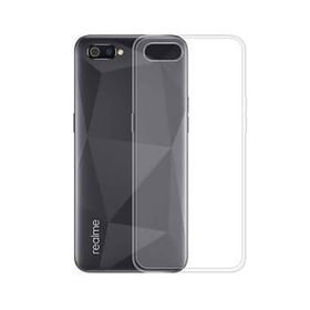 Teleplus Realme C2 Lüks Silikon Şeffaf Kılıf + Nano Ekran Koruyucu