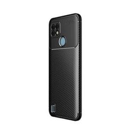 Teleplus Realme C25S Kamera Korumalı Karbon Negro Silikon Lacivert Nano Ekran Koruyucu Cep Telefonu Kılıfı