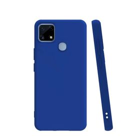 Teleplus Realme C25S Lacivert Biye Mat Silikon Kılıf