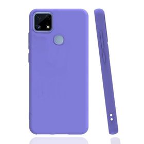 Teleplus Realme C25S Lacivert Biye Mat Silikon Kılıf
