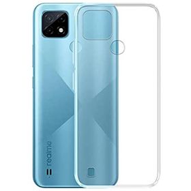 Teleplus Realme C25S Lüks Tpu Silikon Şeffaf Nano Ekran Koruyucu Cep Telefonu Kılıfı