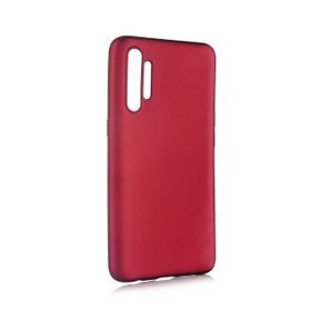 Teleplus Realme XT Lüks Mat Nano Ekran Koruyucu Bordo Silikon Cep Telefonu Kılıf