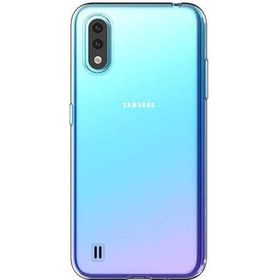 Teleplus Samsung Galaxy A01 Lüks Silikon Şeffaf Kılıf