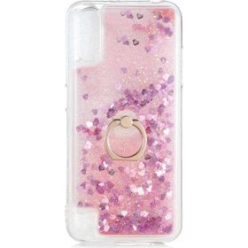 Teleplus Samsung Galaxy A01 Milce Yüzüklü Sulu Silikon Pembe Kılıf