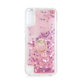 Teleplus Samsung Galaxy A01 Milce Yüzüklü Sulu Silikon Pembe Kılıf