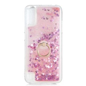 Teleplus Samsung Galaxy A01 Milce Yüzüklü Sulu Silikon Pembe Kılıf