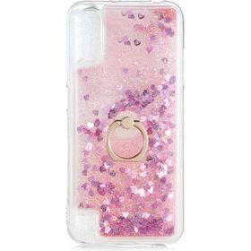 Teleplus Samsung Galaxy A01 Milce Yüzüklü Sulu Silikon Pembe Kılıf
