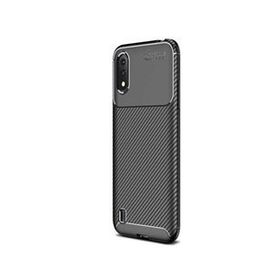 Teleplus Samsung Galaxy A01 Negro Karbon Siyah Nano Ekran Koruyucu Silikon Cep Telefonu Kılıf