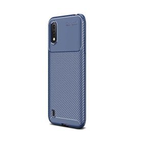 Teleplus Samsung Galaxy A01 Negro Karbon Siyah Nano Ekran Koruyucu Silikon Cep Telefonu Kılıf