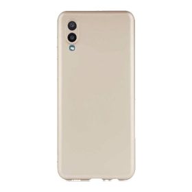 Teleplus Samsung Galaxy A02 Lüks Mat Kamera Korumalı Gold Nano Ekran Koruyucu Silikon Cep Telefonu Kılıf