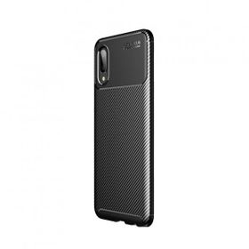 Teleplus Samsung Galaxy A02 Negro Karbon Silikon Siyah Cep Telefonu Kılıfı