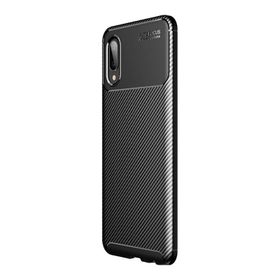 Teleplus Samsung Galaxy A02 Negro Karbon Silikon Siyah Cep Telefonu Kılıfı