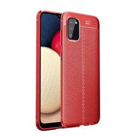 Teleplus Samsung Galaxy A02S Deri Dokulu Siyah Nano Ekran Koruyucu Silikon Cep Telefonu Kılıf