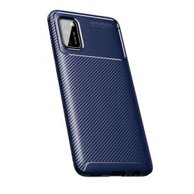 Teleplus Samsung Galaxy A02S Karbon Dokulu Siyah Nano Ekran Koruyucu Silikon Cep Telefonu Kılıf