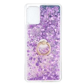 Teleplus Samsung Galaxy A02s Milce Sulu Yüzüklü Gümüş ve Silikon Kılıf