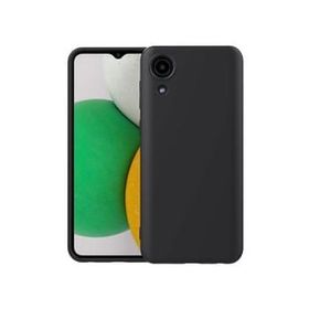 Teleplus Samsung Galaxy A03 Core Kamera Korumalı Mat Silikon Siyah Kılıf