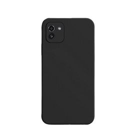 Teleplus Samsung Galaxy A03 Kamera Korumalı Mat Silikon Siyah Kılıf