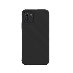 Teleplus Samsung Galaxy A03 Kamera Korumalı Mat Silikon Siyah Kılıf