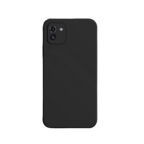 Teleplus Samsung Galaxy A03 Kamera Korumalı Mat Silikon Siyah Kılıf