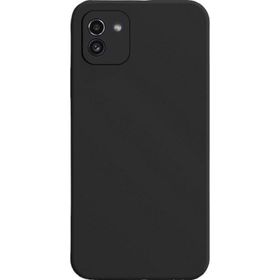 Teleplus Samsung Galaxy A03 Kamera Korumalı Mat Silikon Siyah Kılıf
