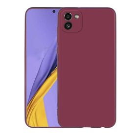 Teleplus Samsung Galaxy A03 Kamera Korumalı Premier Silikon Gold Kılıf