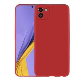 Teleplus Samsung Galaxy A03 Kamera Korumalı Premier Silikon Gold Kılıf