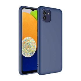 Teleplus Samsung Galaxy A03 Mara Lansman Silikon Mor Kılıf