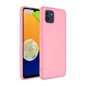 Teleplus Samsung Galaxy A03 Mara Lansman Silikon Mor Kılıf