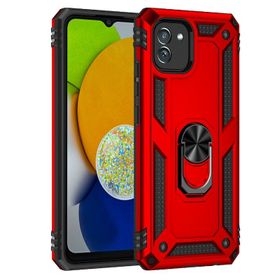 Teleplus Samsung Galaxy A03 Vega Yüzüklü Tank Kapak Lacivert Kılıf