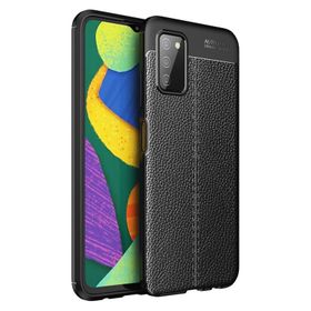Teleplus Samsung Galaxy A03S Deri Dokulu Silikon Kırmızı Telefon Kılıfı