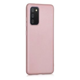 Teleplus Samsung Galaxy A03S Premier Mat Silikon Rose Gold Cep Telefonu Kılıfı