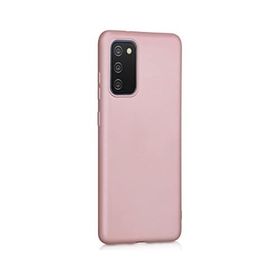 Teleplus Samsung Galaxy A03S Premier Mat Silikon Rose Gold Cep Telefonu Kılıfı