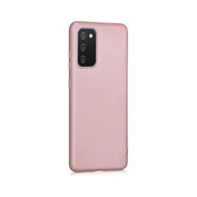 Teleplus Samsung Galaxy A03S Premier Mat Silikon Rose Gold Cep Telefonu Kılıfı