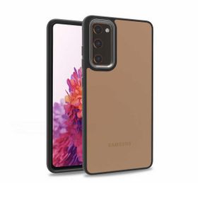 Teleplus Samsung Galaxy A03S Renkli Bumper Hybrid Flora Silikon Siyah Kılıf