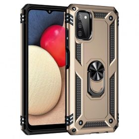 Teleplus Samsung Galaxy A03S Vega Yüzüklü Tank Silikon Gümüş Cep Telefonu Kılıfı