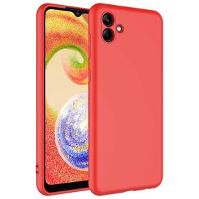 Teleplus Samsung Galaxy A04 Kamera Korumalı Mara Lansman Silikon Kırmızı Kılıf