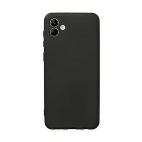 Teleplus Samsung Galaxy A04 Kamera Korumalı Mat Silikon Siyah Kılıf