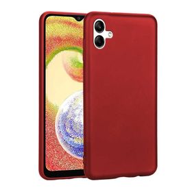 Teleplus Samsung Galaxy A04 Lüks Premier Silikon Kırmızı Kılıf