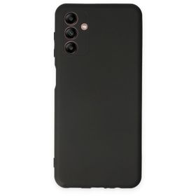 Teleplus Samsung Galaxy A04S Kamera Korumalı Mat Silikon Siyah Kılıf