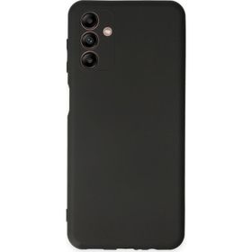 Teleplus Samsung Galaxy A04S Kamera Korumalı Mat Silikon Siyah Kılıf