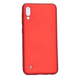 Teleplus Samsung Galaxy A10 Lüks Nano Ekran Koruyucu Kırmızı Silikon Kılıf