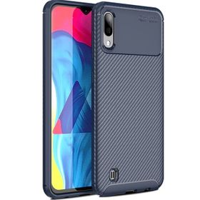 Teleplus Samsung Galaxy A10 Negro Karbon Nano Ekran Koruyucu Siyah Silikon Kılıf