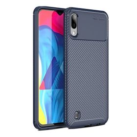 Teleplus Samsung Galaxy A10 Negro Karbon Silikon Lacivert Kılıf