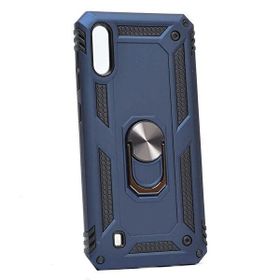 Teleplus Samsung Galaxy A10 Vega Yüzüklü Tank Kapak Lacivert Nano Ekran Koruyucu Kılıf
