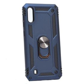Teleplus Samsung Galaxy A10 Vega Yüzüklü Tank Kapak Lacivert Nano Ekran Koruyucu Kılıf