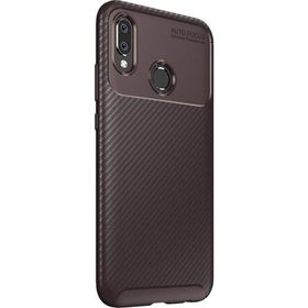 Teleplus Samsung Galaxy A10s Negro Karbon Kahverengi Silikon Kılıf