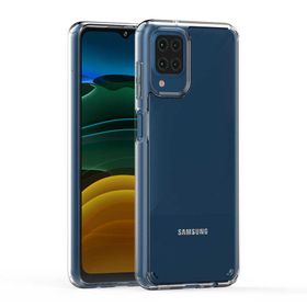 Teleplus Samsung Galaxy A12 COSS HYBRİD SERT SİLİKON Şeffaf Kılıf