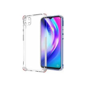 Teleplus Samsung Galaxy A12 Kamera Korumalı Darbeye Dayanıklı Silikon Şeffaf Kılıf